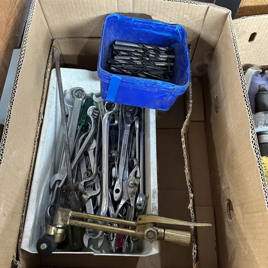 Spanners, drill bits and gas handle