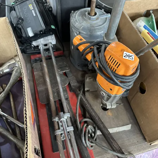 Motor, drill etc