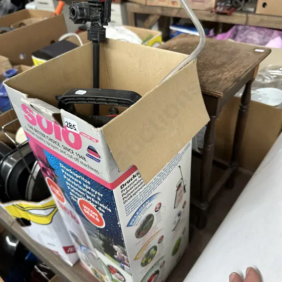 Sprayer and side table