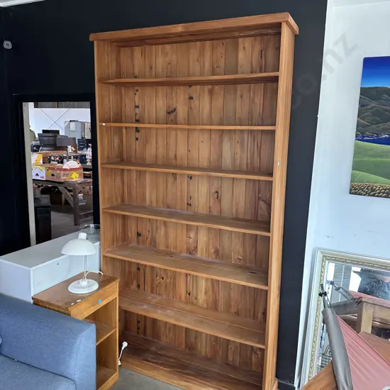 Large Rimu bookcase 2300 x 1250
