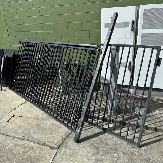 Pool fencing & gate - average.