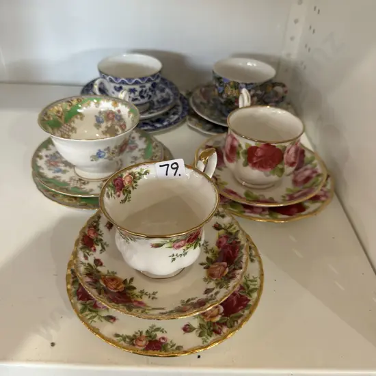 5 x fine china c/s/p inc Roses