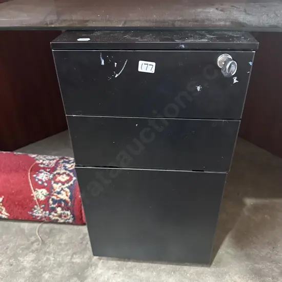 Metal drawers and mirror