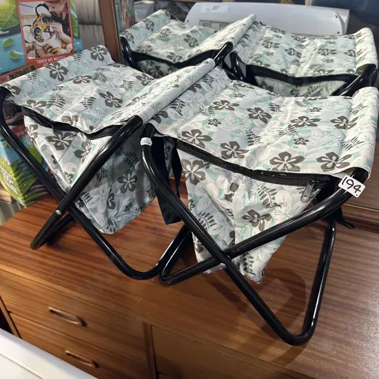 Pr of chilli bag stools