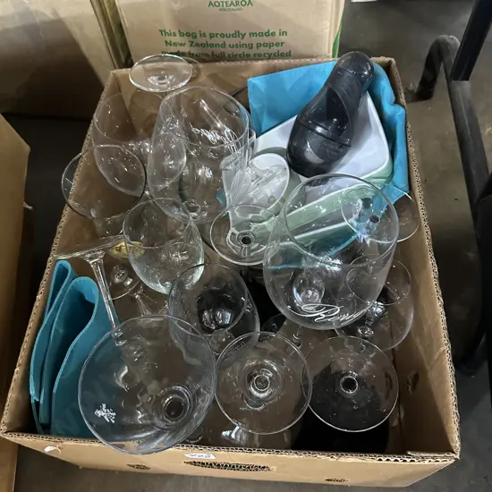 Red wine glasses etc