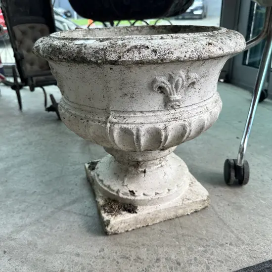 Vintage concrete planter