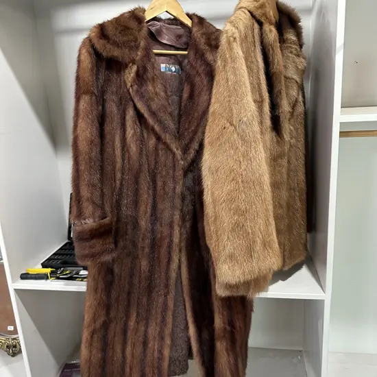 2 fur coats