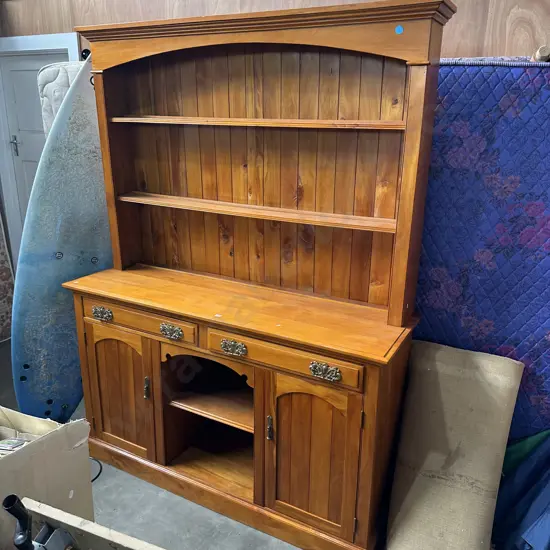 Colonial Rimu hutch dresser