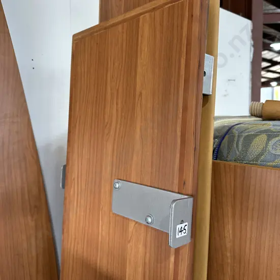 3 x bracketed shelves