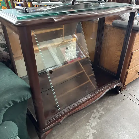 Mahogany display cabinet