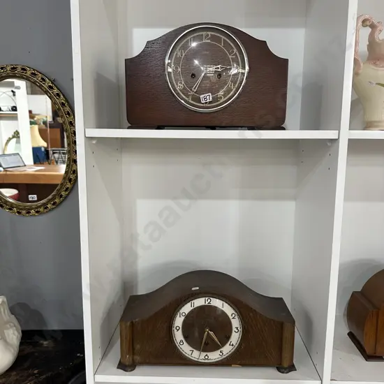 2 x Art Deco mantle clocks