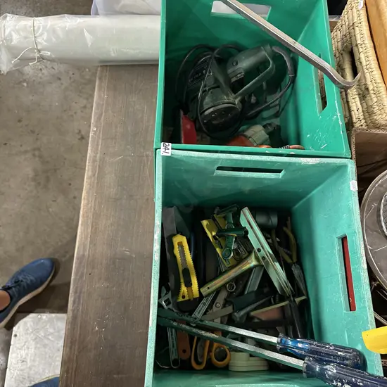 2 bins of tools