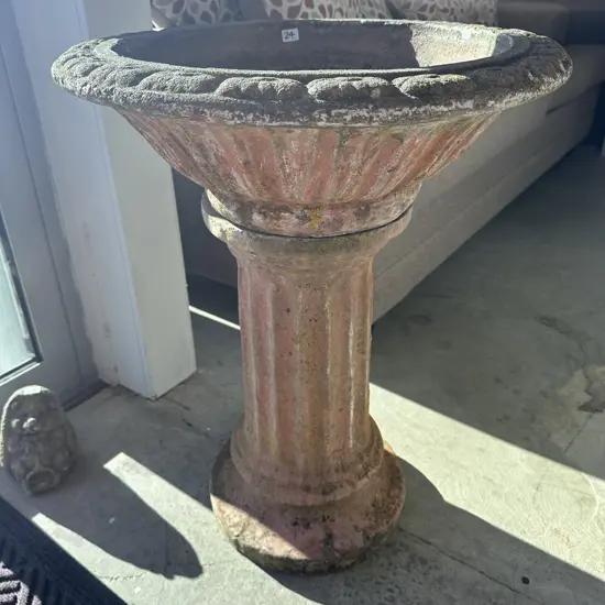 Vintage concrete planter 730mm 2pc