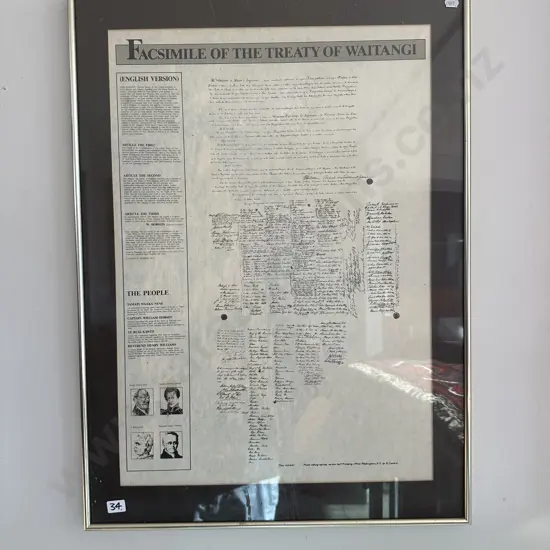 Facsimile of the Treaty of Waitangi