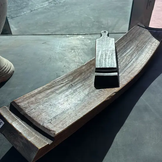 Boutes French Oak barrel fruit bowl & cheese server