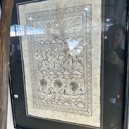 Pedro Celestino Ink drawing