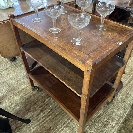 3 tier tea trolley- solid