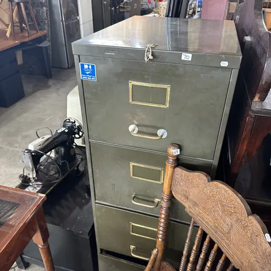 Steel file cabinet