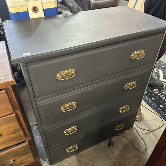 Painted 4 drawer chest