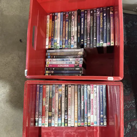 2 bins DVDs