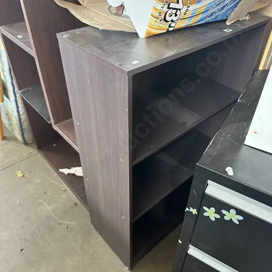 Dust buster, bookshelf etc (2 photos)