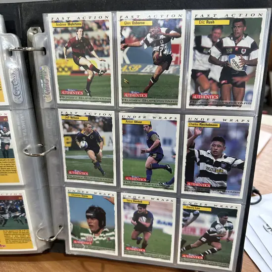 Rugby trading cards