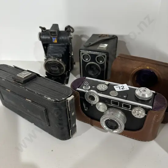 4 vintage cameras