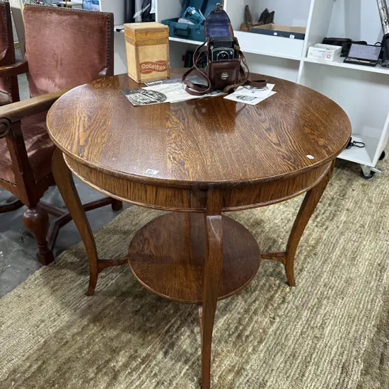 Large Oak flower table