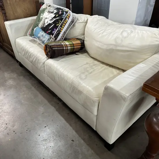 Cream Leather twin seater