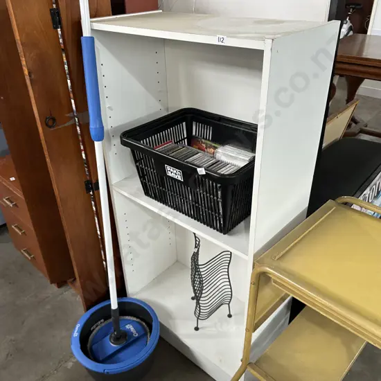 Book shelf and office chair