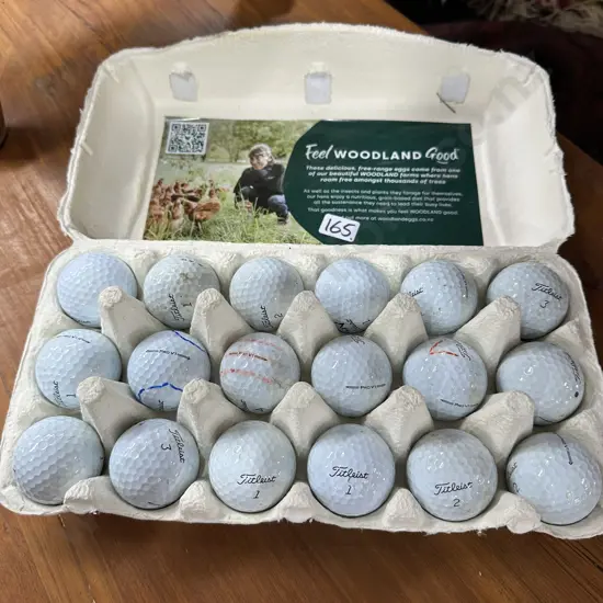 18 golf balls