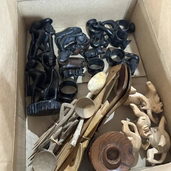 Ebony napkin holders etc