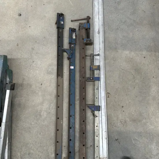 Sash clamps and straight edge