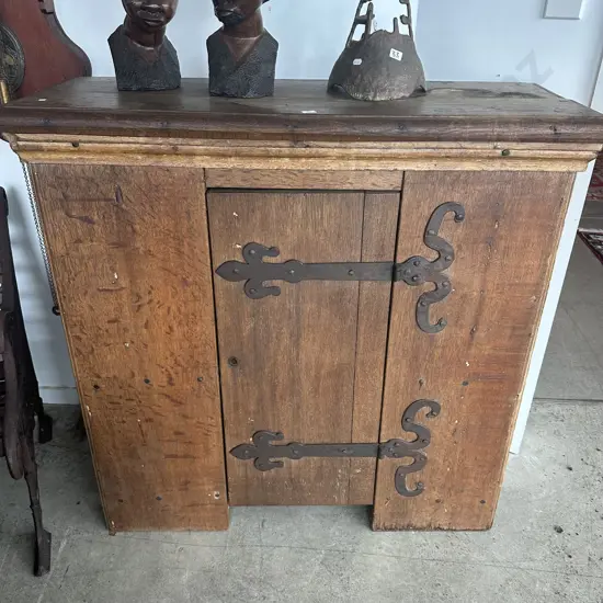 Early Oak French Provincial cupboard