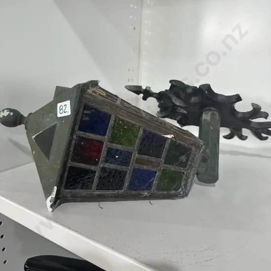 Vintage leadlight lamp