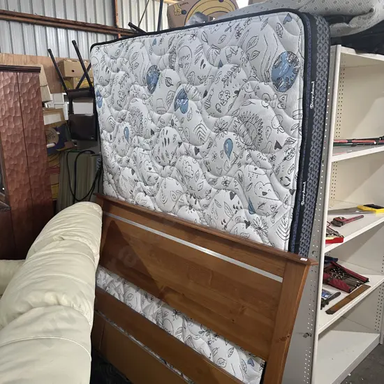 Queen mattress and headboard