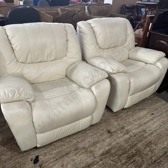 Leather recliner 3pc lounge suite