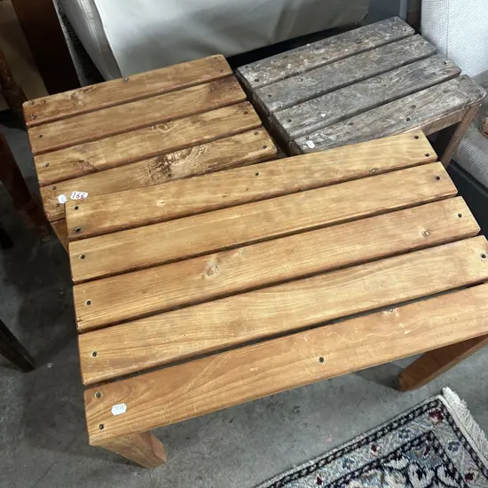 3 outdoor side tables