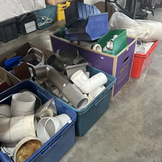 4 box plumbing fittings and parts drawers