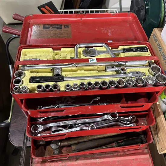 Large tool box and contents