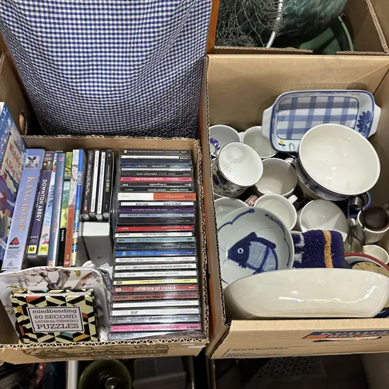 CDs and crockery