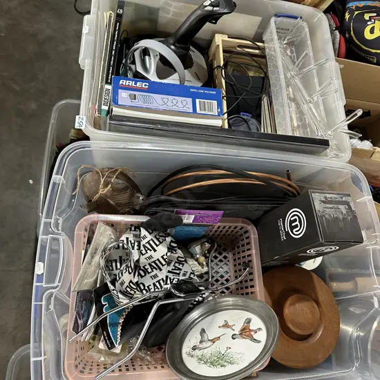2 bins and contents