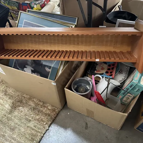 2 box lots and CD stand