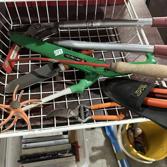 Garden tools inc 2 x secateurs