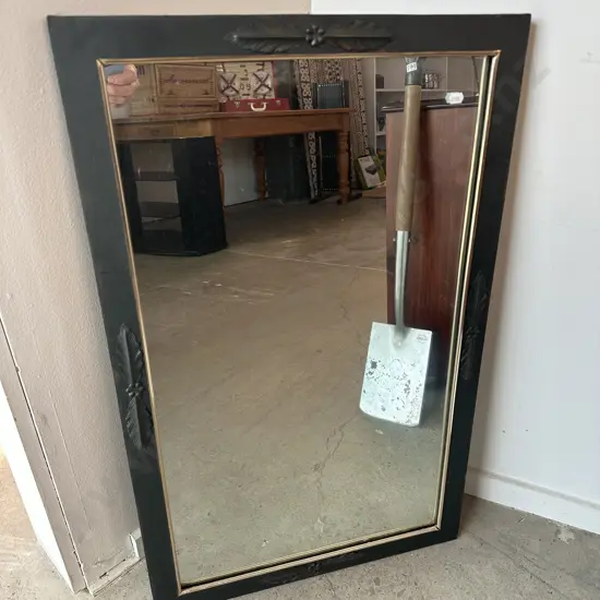 Metal framed mirror