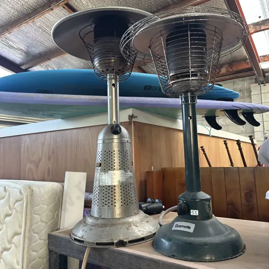 2 patio table gas heaters