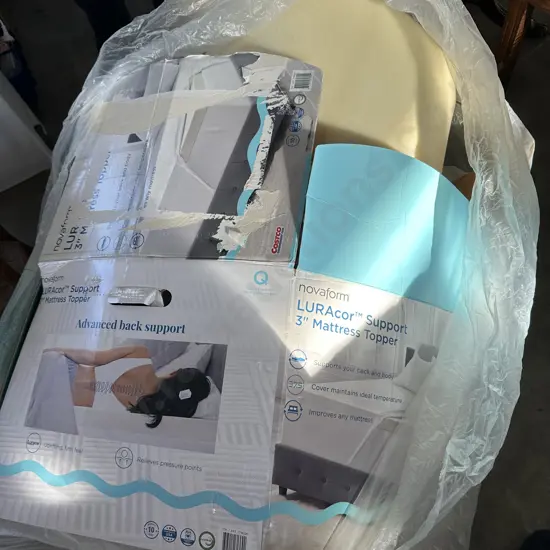 Novaform foam mattress topper - as new