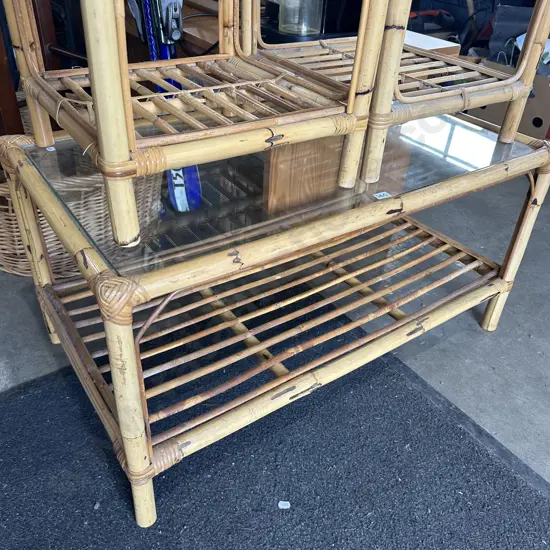 Cane coffee table