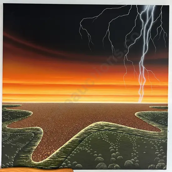 END OF THE LONG HEAT by Jochen Schmidt 111cm x 111cm