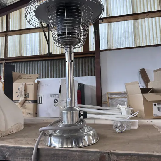 Patio table gas heater